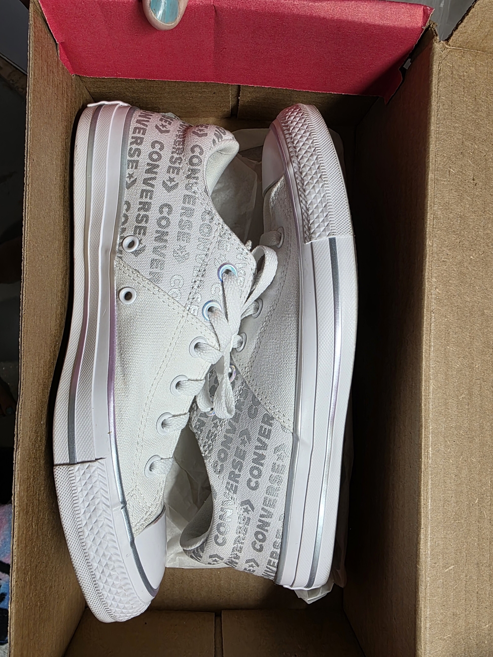 Converse Women's Low Top Canvas Sneakers in White